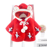 Baby Girl Cape Thickened Windbreak Coat