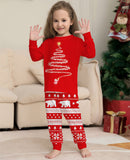 Family Matching Christmas Long Sleeve Cartoon Pajamas
