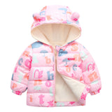 Kid Baby Girl Boy Winter Foreign Thick Cotton-padded Jacket Coats