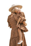 Family Matching Parent-child Bohemian Long Square Collar Dresses