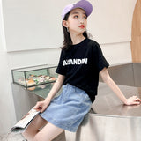Kid Girls Short Skirt Summer Zipper Embroidered Skirts