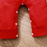 Baby Girl Boy Christmas Long Sleeve Hooded Long Climb Rompers