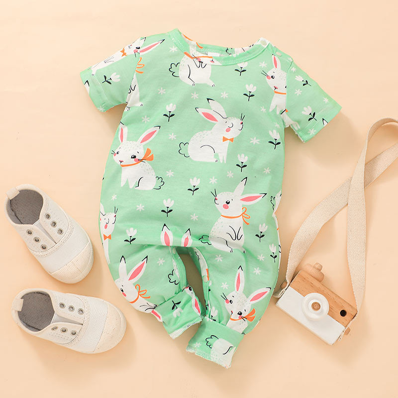 Baby Easter Newborn Harpy Crawl Suit Cute Short-sleeved Rompers