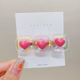 Kid Girl Heart Hair Clip Duck Clip Headpiece Hair Accessory Headwear