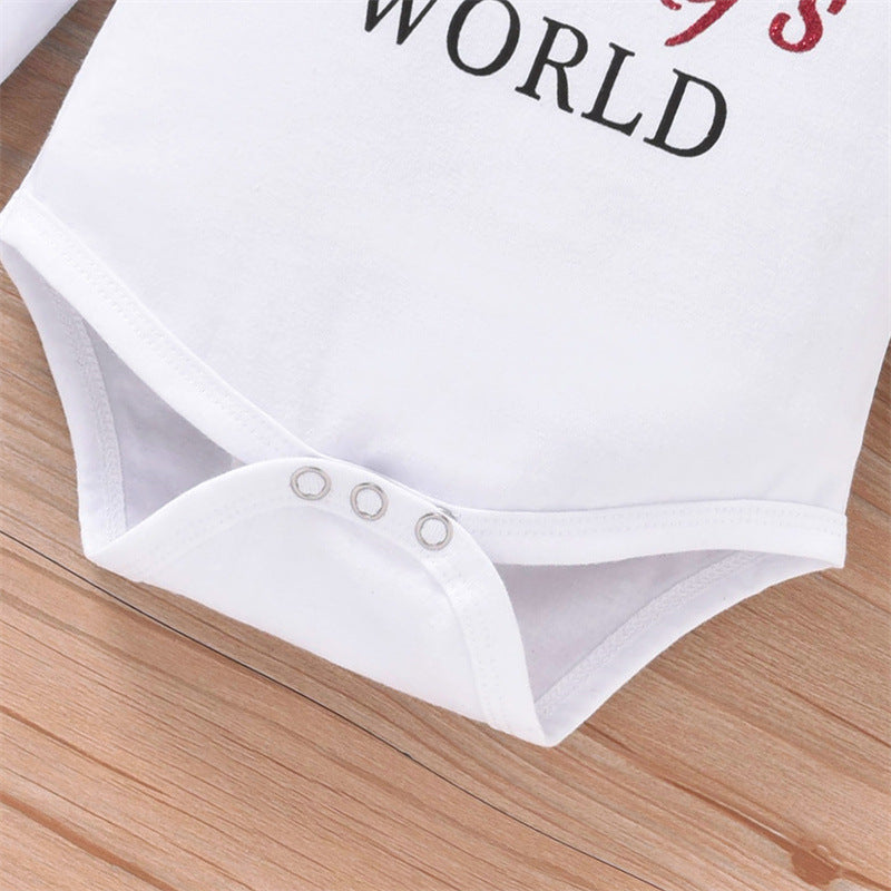 Baby Girl Set Valentine's Day Love Letter 3 Pcs Sets