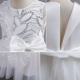 Kid Girl Evening Gown Catwalk Piano Performance Princess Dresses