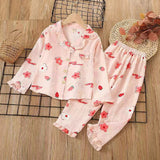 Kid Baby Girl Bubble Casual Home Pajamas Set