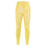 Kid Girl Dance Bright Gold Stamping High Elastic Breathable Yoga Pants