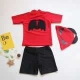 Kid Baby Boy Winged Devil Split Sun Protection Swimsuits