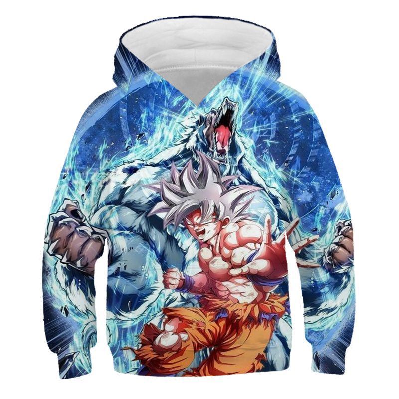 Super Kid Boy Dragon Ball Long Sleeve Hoodie