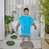 Infant Baby Bathrobe Cartoon Towel Robe Hooded Cloak Pajamas