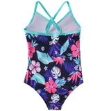 Kid Girls Swimsuit Ruffled One-piece Soaking Spring Beachwear