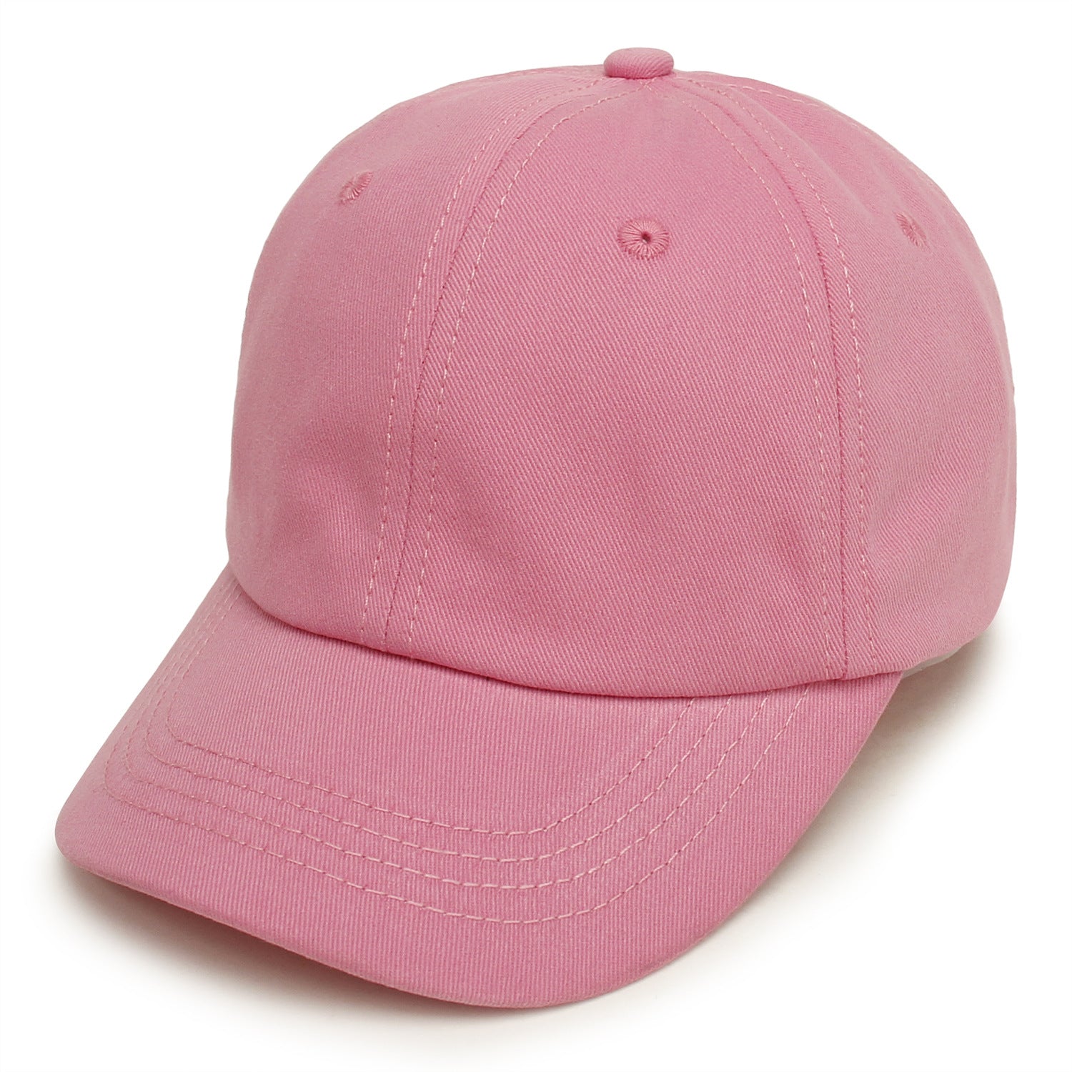 Spring Summer Kid Baby Baseball Cap Solid Color Cotton Casual Adjustable Sun Hat