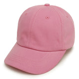 Spring Summer Kid Baby Baseball Cap Solid Color Cotton Casual Adjustable Sun Hat