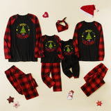 Family Matching Christmas Raglan Sleeves Parent-child Pajamas