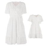 Family Matching Mother-daughter Cute Street Fashion Floral Dresses