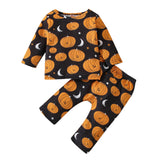 Baby Girl Halloween Pumpkin Sets 2 Pcs