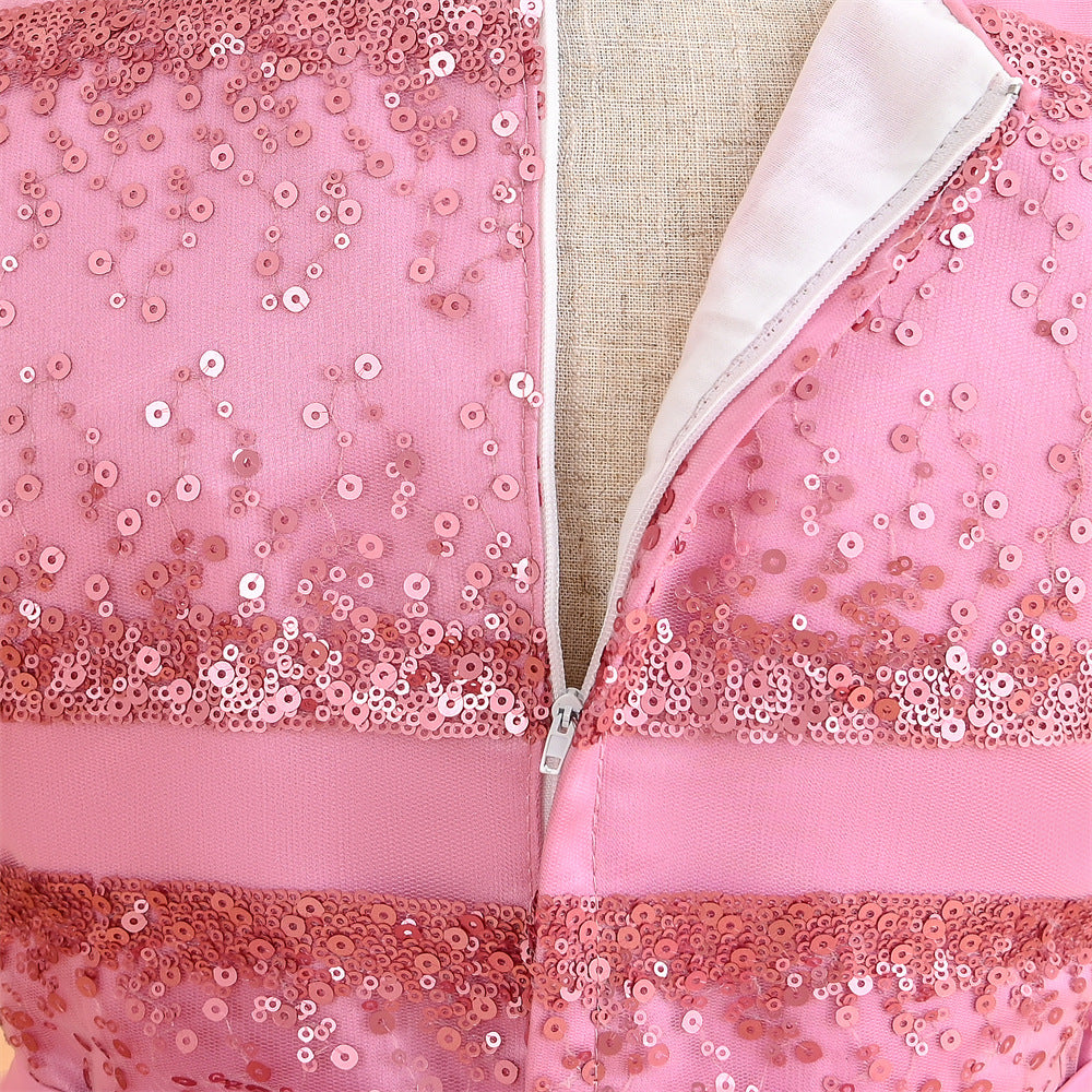 Kid Girl Princess Peng Gauze Piano Playing Dresses