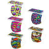 Kid Disposable Cartoon Series Spiny  Non-woven Fabric Three Layers Masks 10 Pcs
