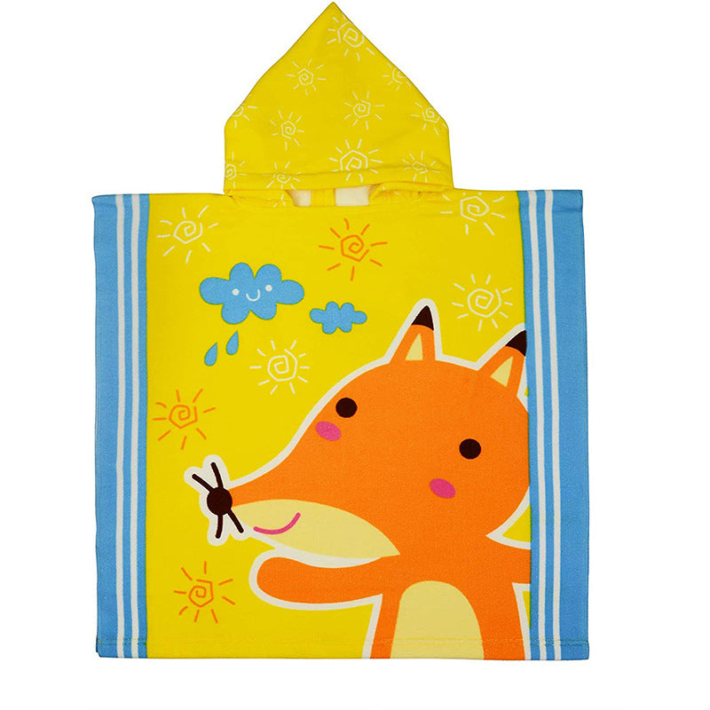 Kid Baby Bath Towel Microfiber Cotton Hooded Beach Soft Poncho Pajamas
