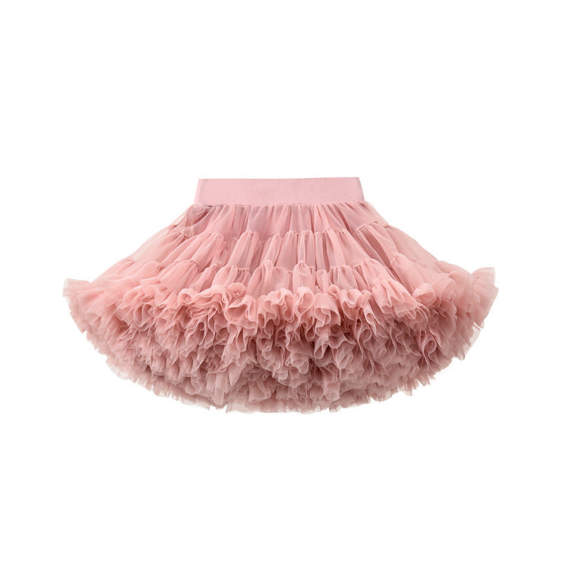 Kid Baby Girl Princess Cake Colorful Tutu Party Dance Tulle Skirts