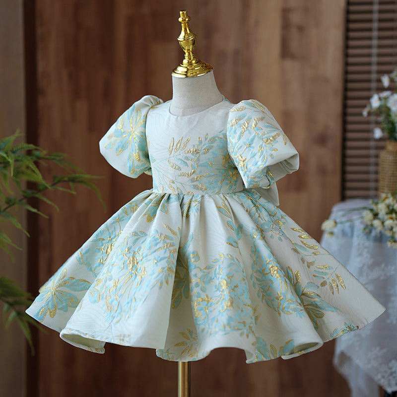 Kid Baby Girl Princess Birthday Pompous Piano Performance Dresses
