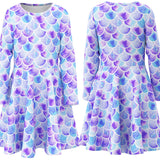 Kid Baby Girl Princess Mermaid Animal Unicorn Dress