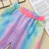 Kid Baby Boy Long Sleeved Tie Dye 2 Pcs Suit