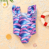 Kid Baby Girl One-piece Summer Sleeveless Triangle Swimsuit