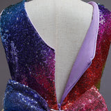 Kid Girl Gauze Pompous Flower Christmas Holiday Dresses