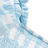 Family Matching Parent-child Sweet Leisure Loose Cake Bubble Sleeve Dresses