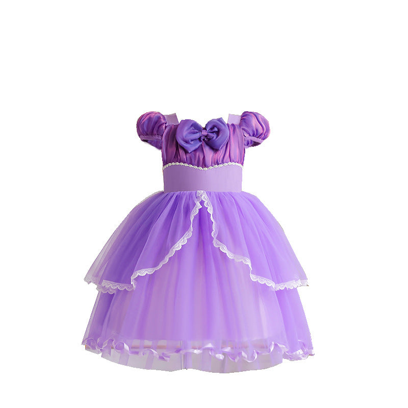 Kid Baby Girl Princess Sophia Sleeping Beauty Birthday Dresses