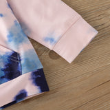 Kid Baby Girls Long-sleeved Hooded Fashion Set 2 Pcs