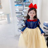 Kid Girl Ins Princess Dress Snow Christmas White Dresses