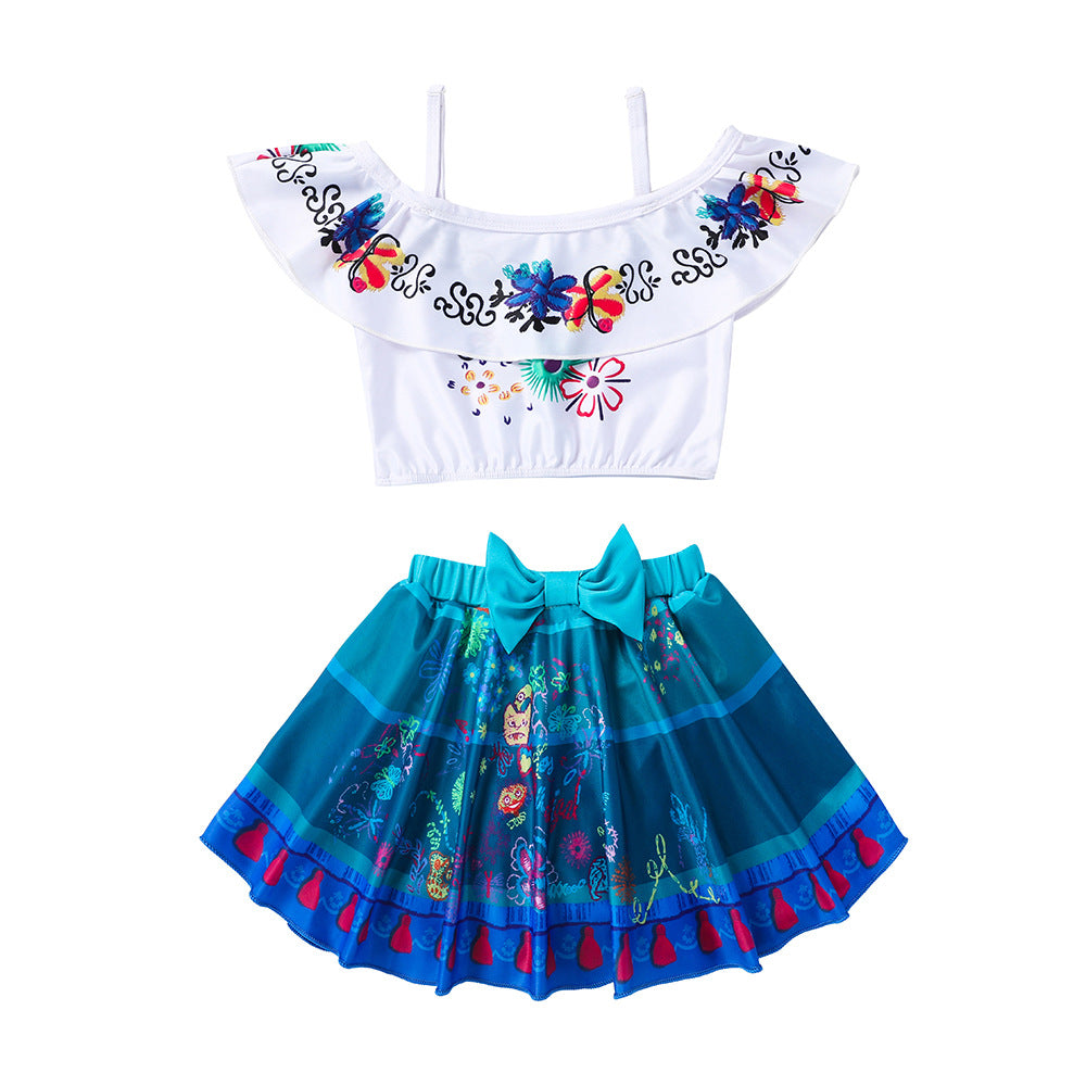 Kid Baby Girl Summer Beach Mirabel Suit 2 Pcs Sets