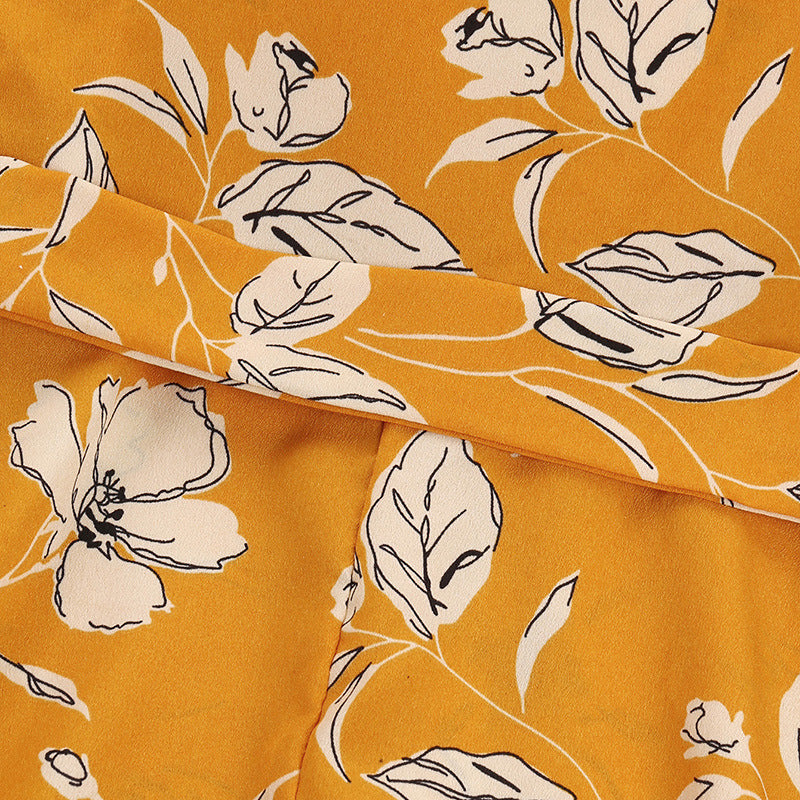 Kid Girls Fall Retro Long Sleeve Winter Flower Dresses