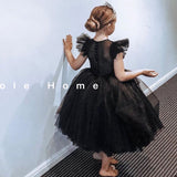 Kid Baby Girl Pompous Yarn Catwalk Birthday Princess Dresses