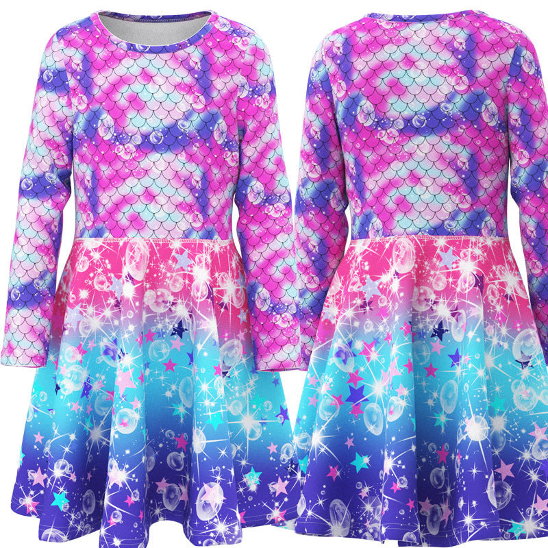 Kid Baby Girl Princess Mermaid Animal Unicorn Dress