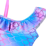 Kid Girls Swimsuit Mermaid Bathing Vacation Swimwear