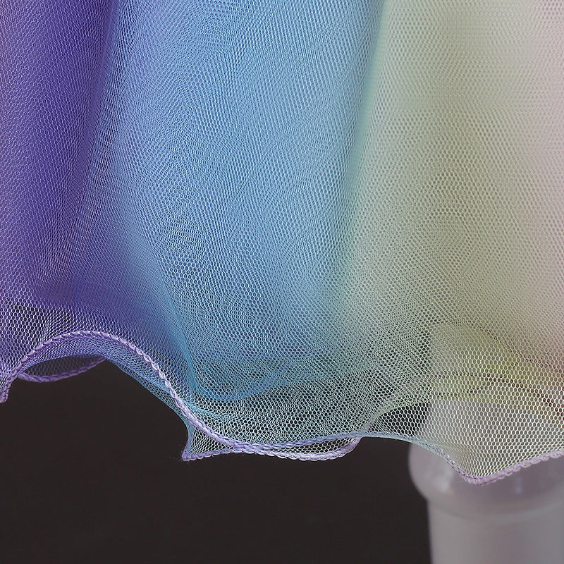 Kid Girl Gauze Pompous Flower Christmas Holiday Dresses