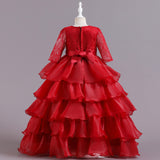 Kid Girl Princess Poncho Christmas Dresses