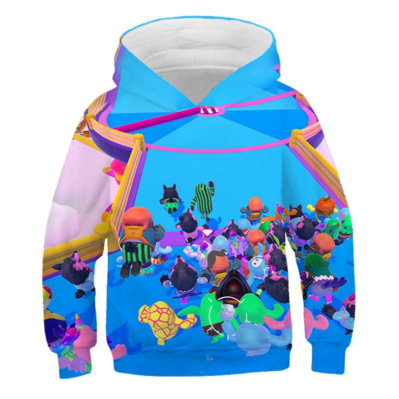 Kids Fall Guys Ultimate Knockout Long Sleeve Hoodie Pullover