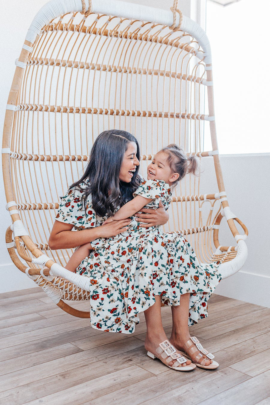 Family Matching Parent-child Sweet Leisure Holiday Dresses