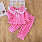 Kid Baby Girl Sleepwear Long Sleeve Homewear Nightgown Pajamas