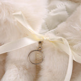 Kid Baby Girls Autumn Winter Woolen Imitation Fur Wool Thickened Jacket Coats