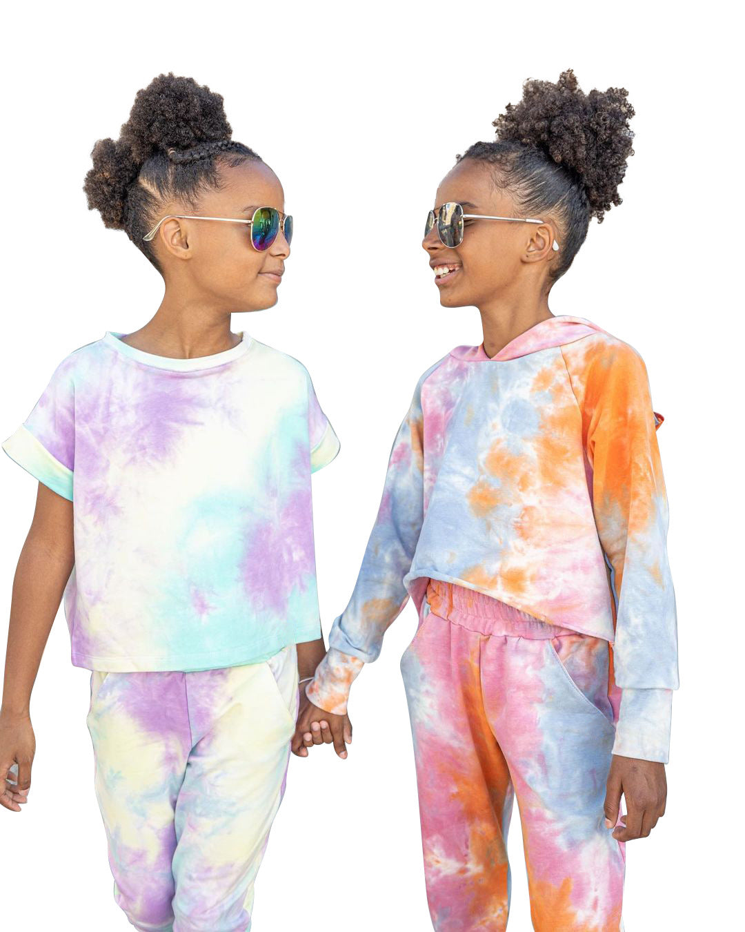 Kid Baby Boy Girl Casual Tie-dye Sportswear Sets 2 Pcs