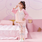 Kid Girl Sleepwear Spring Autumn Long Sleeves Loungewear Pajamas