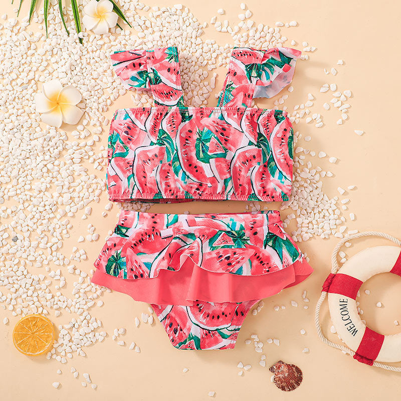 Kid Baby Girls Swimming Suit Cute Watermelon Swimsuit