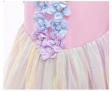 Kid Baby Girl Gauze Fancy Flower Party Dress