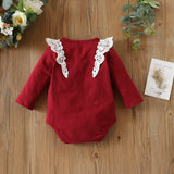 Baby Girl Long Sleeves Triangular Spring Flower 3 Pcs Sets